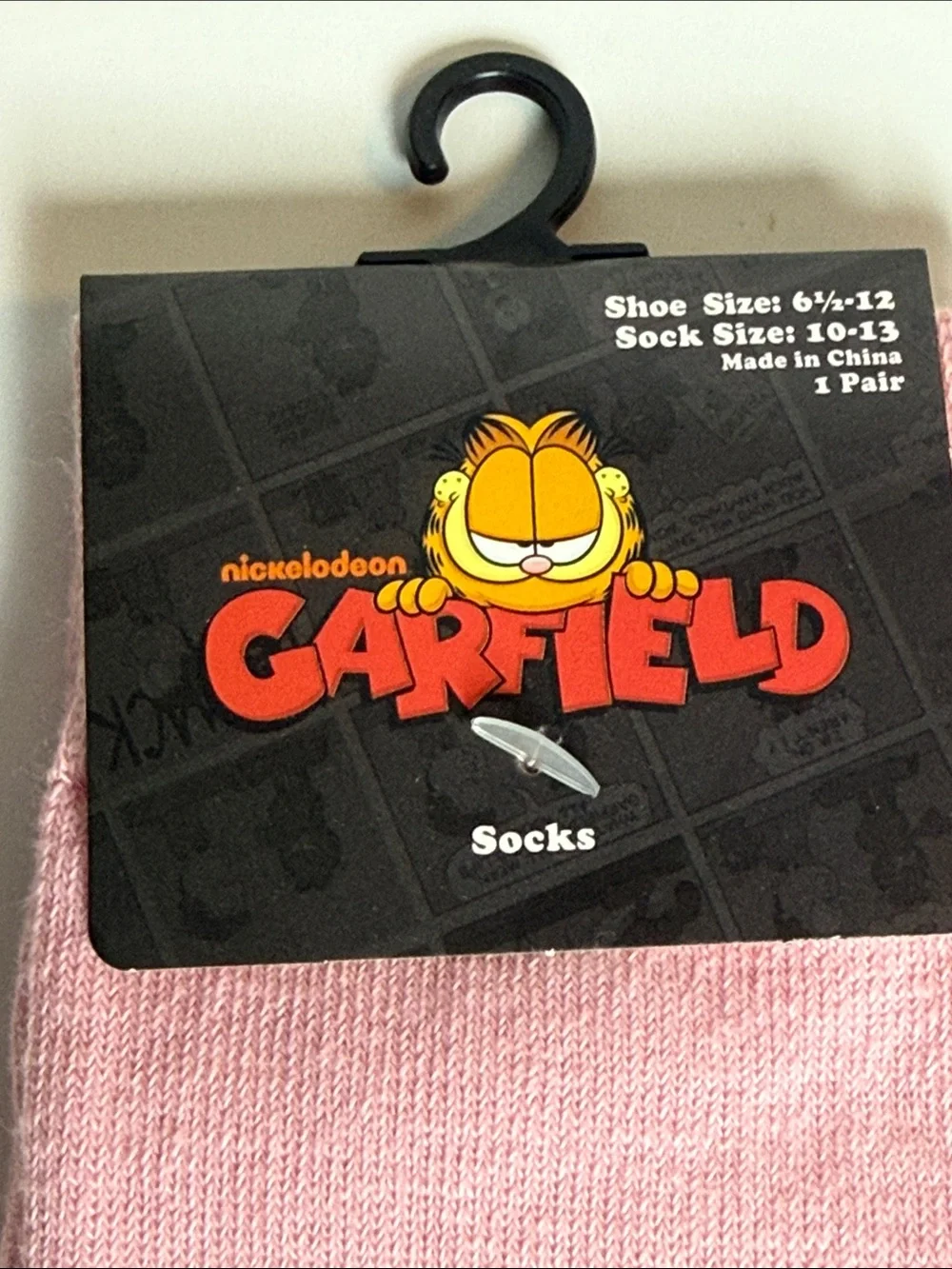 High Point Design Garfield Novelty Crew Socks Men’s Shoe Size 6.5-12